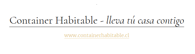 Container habitable - Modulos